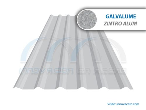Lámina Acanalada TR-72 Galvalume (Zintro Alum) Ternium